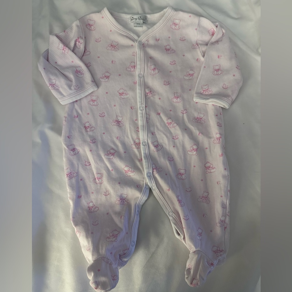Kissy Kissy Pink Patterned Baby Footie